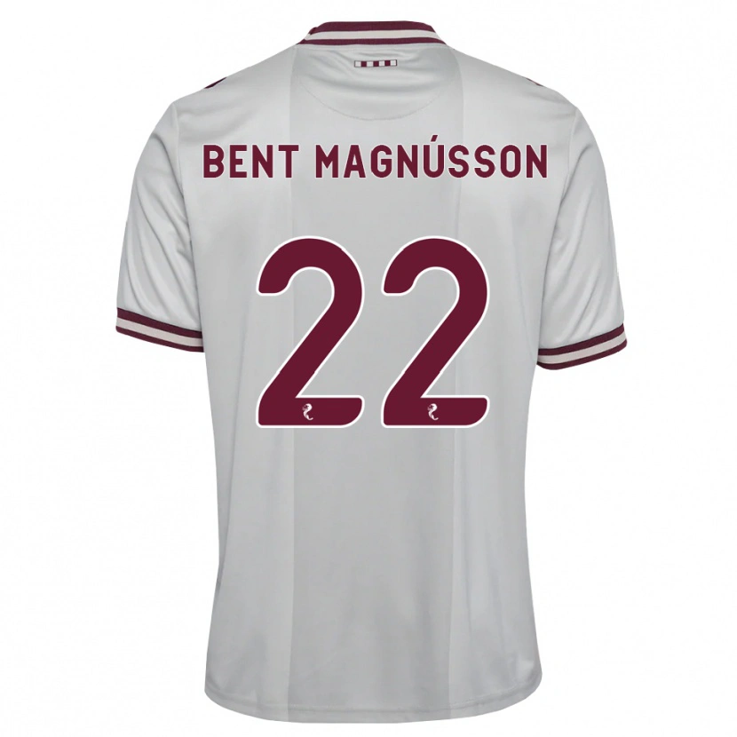 Danxen Kinderen Tómas Bent Magnússon #22 Wit Bordeauxrood Uitshirt Uittenue 2026/27 T-Shirt