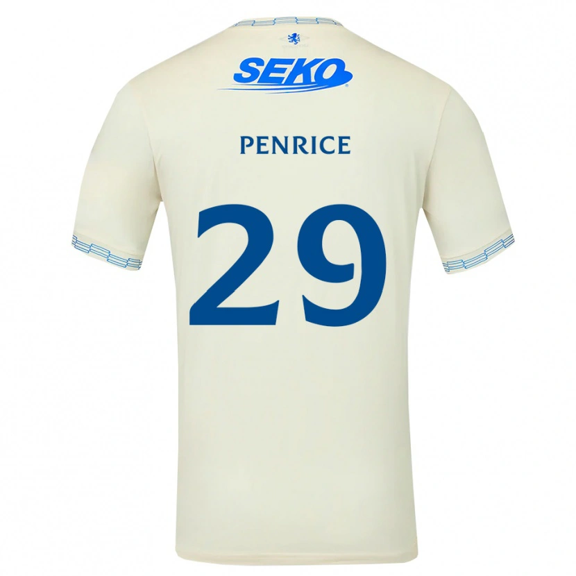 Danxen Kinderen James Penrice #29 Diepblauw Wit Uitshirt Uittenue 2026/27 T-Shirt