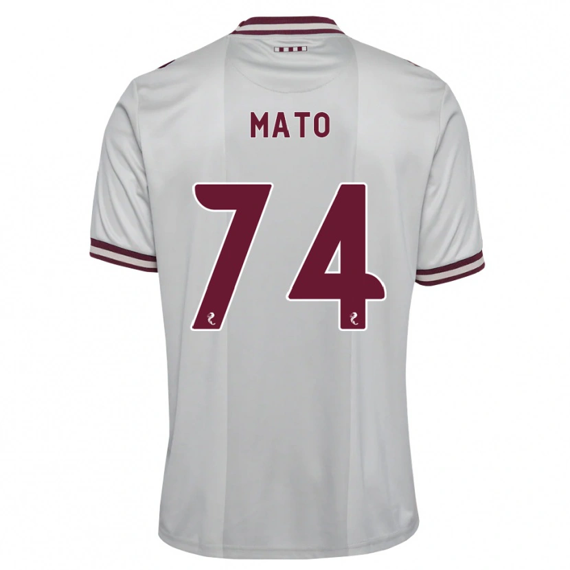 Danxen Kinderen Rogers Mato #74 Wit Bordeauxrood Uitshirt Uittenue 2026/27 T-Shirt