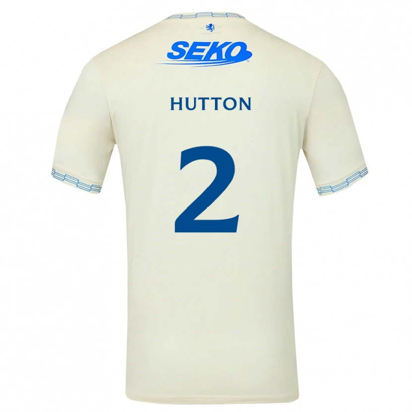 Danxen Kinderen Ben Hutton #2 Diepblauw Wit Uitshirt Uittenue 2026/27 T-Shirt