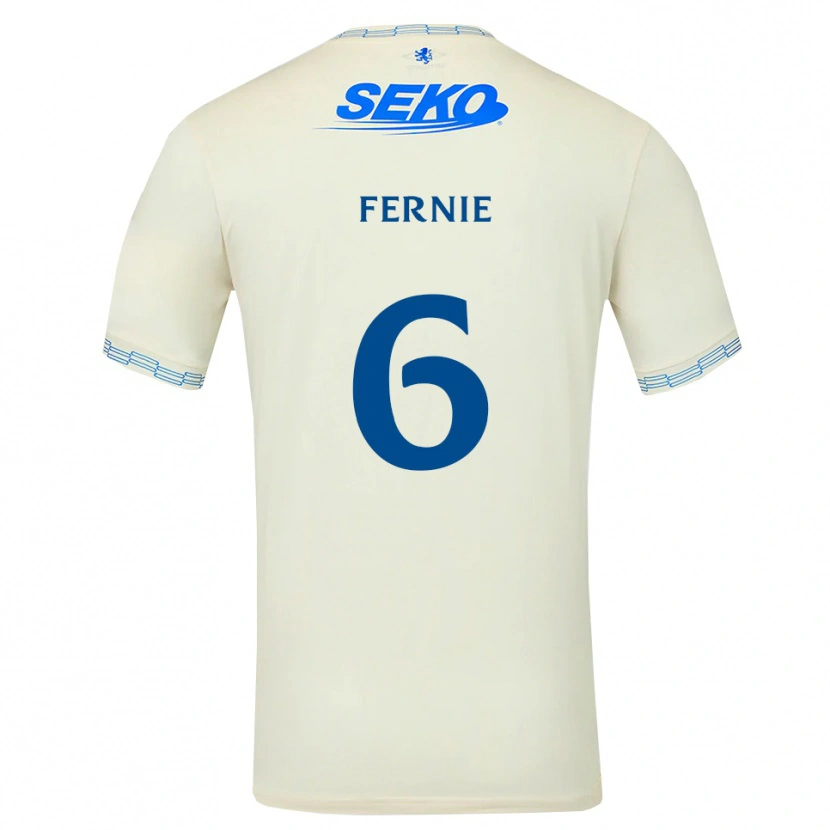 Danxen Kinderen Cameron Fernie #6 Diepblauw Wit Uitshirt Uittenue 2026/27 T-Shirt