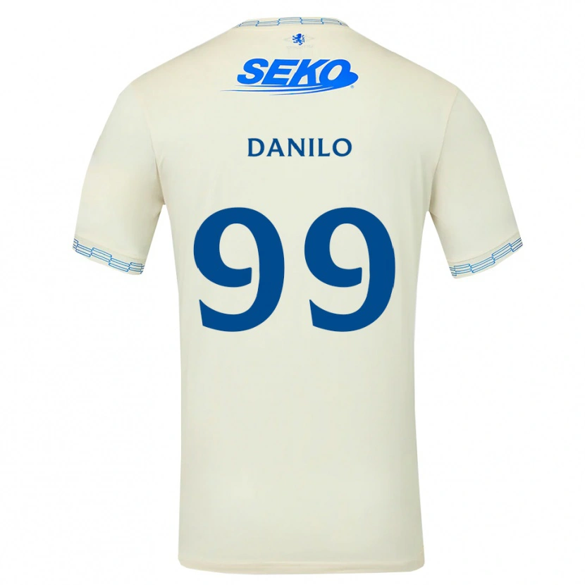 Danxen Kinderen Danilo #99 Diepblauw Wit Uitshirt Uittenue 2026/27 T-Shirt