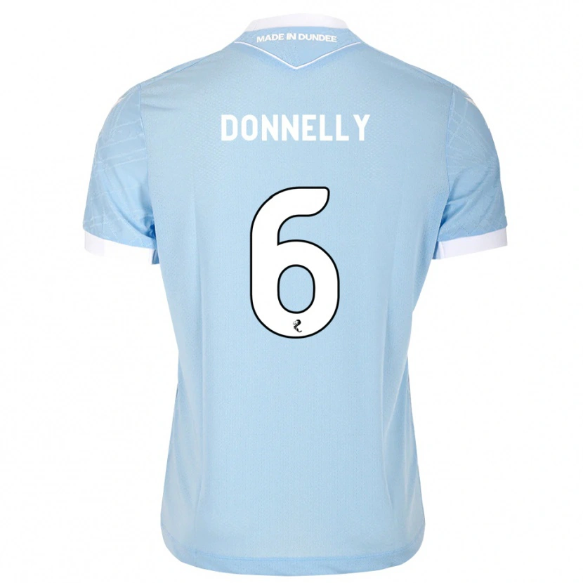 Danxen Kinderen Aaron Donnelly #6 Lichthemelsblauw Wit Uitshirt Uittenue 2026/27 T-Shirt