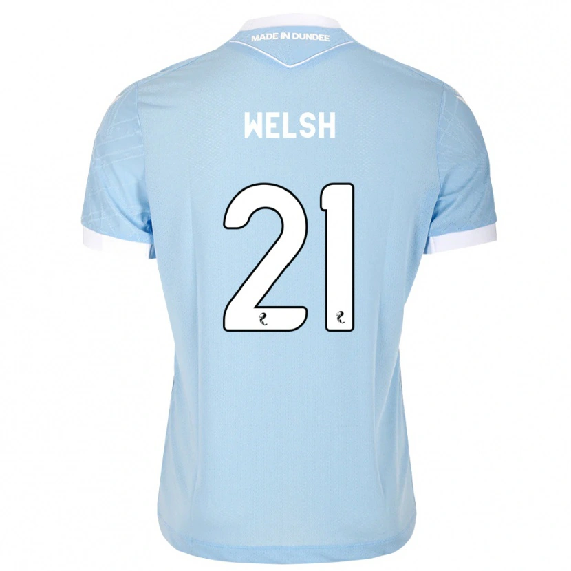 Danxen Kinderen Tom Welsh #21 Lichthemelsblauw Wit Uitshirt Uittenue 2026/27 T-Shirt