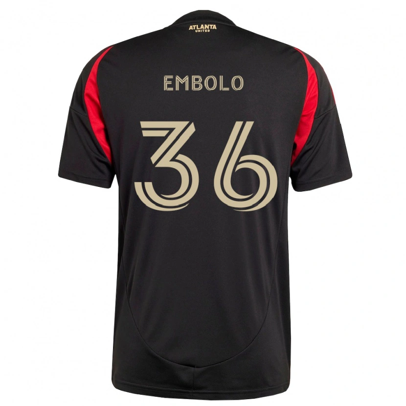 Danxen Kinderen Breel Embolo #36 Zwart Rood Thuisshirt Thuistenue 2026/27 T-Shirt
