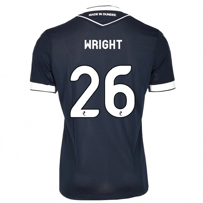 Danxen Kinderen Joe Wright #26 Midnightblue Wit Thuisshirt Thuistenue 2026/27 T-Shirt