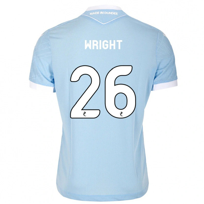 Danxen Kinderen Joe Wright #26 Lichthemelsblauw Wit Uitshirt Uittenue 2026/27 T-Shirt