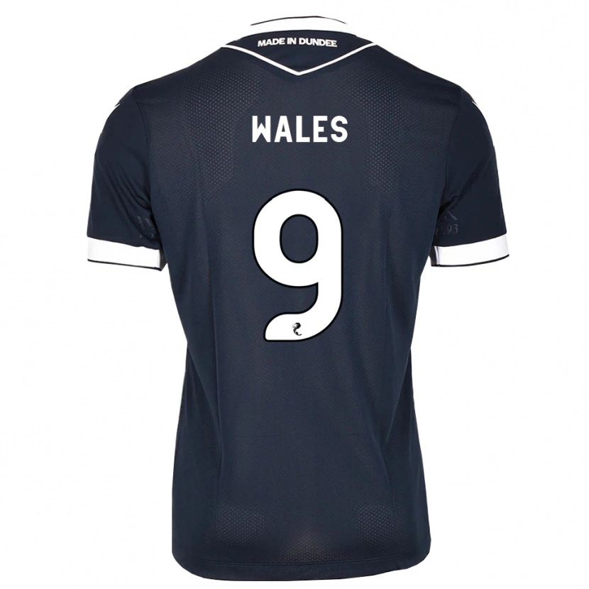 Danxen Kinderen Bobby Wales #9 Midnightblue Wit Thuisshirt Thuistenue 2026/27 T-Shirt
