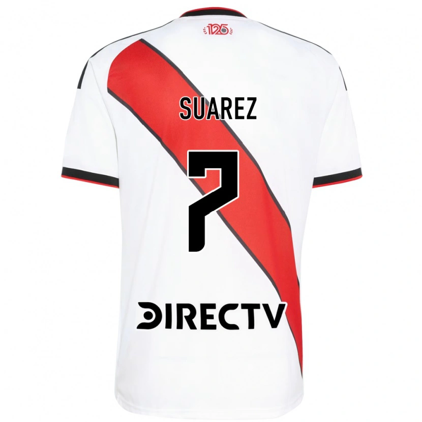 Danxen Heren Matias Suarez #7 Rood Wit Zwart Thuisshirt Thuistenue 2026/27 T-Shirt