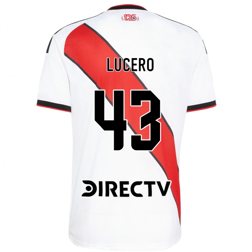 Danxen Heren Valentín Lucero #43 Rood Wit Zwart Thuisshirt Thuistenue 2026/27 T-Shirt