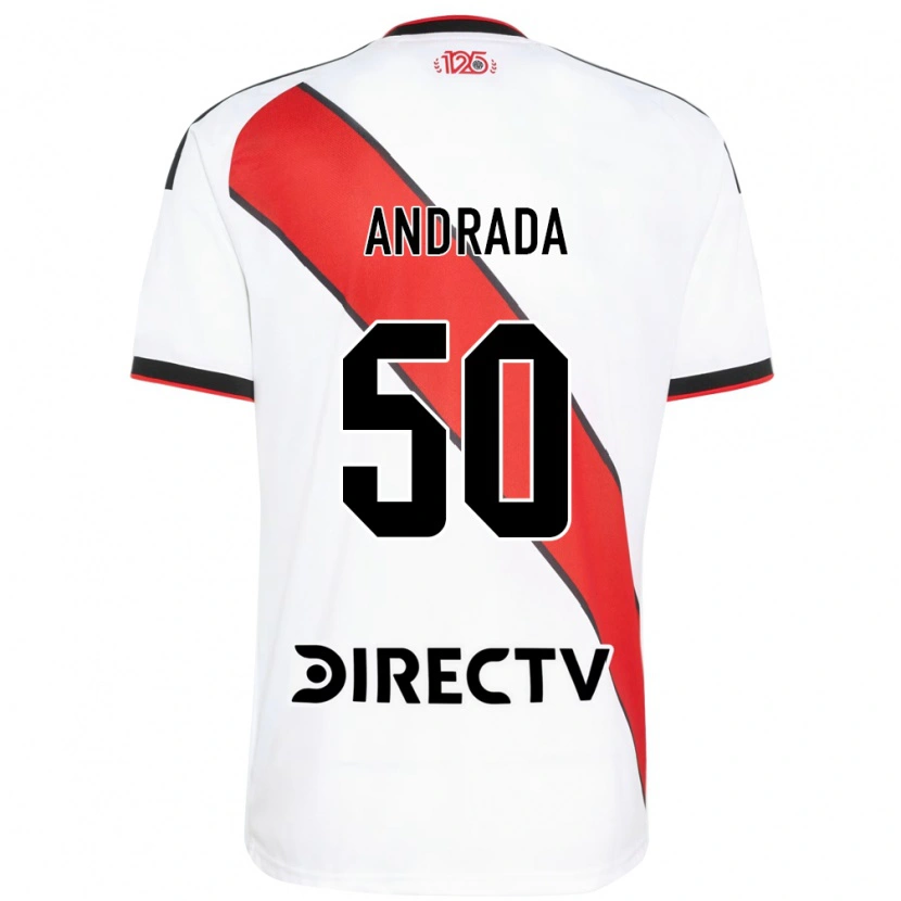 Danxen Heren Tobías Andrada #50 Rood Wit Zwart Thuisshirt Thuistenue 2026/27 T-Shirt