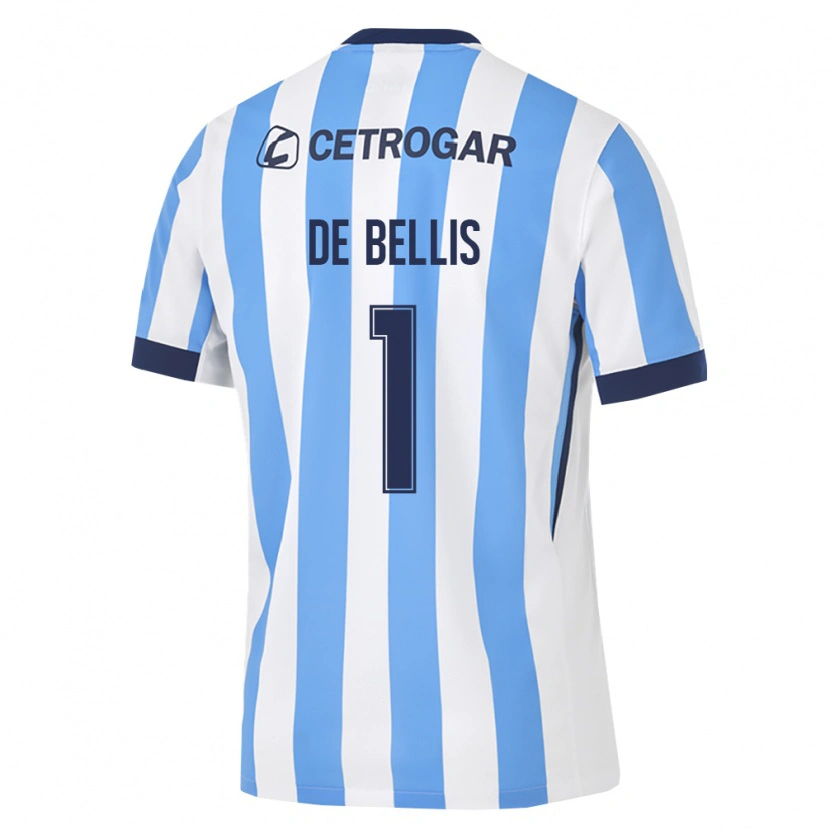 Danxen Heren Thiago De Bellis #1 Lichtblauw Wit Zwart Thuisshirt Thuistenue 2026/27 T-Shirt