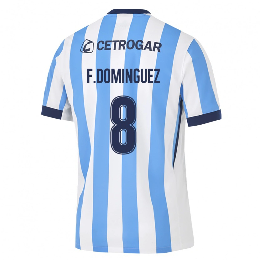 Danxen Heren Fabricio Dominguez #8 Lichtblauw Wit Zwart Thuisshirt Thuistenue 2026/27 T-Shirt