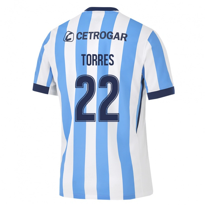Danxen Heren Elías Torres #22 Lichtblauw Wit Zwart Thuisshirt Thuistenue 2026/27 T-Shirt