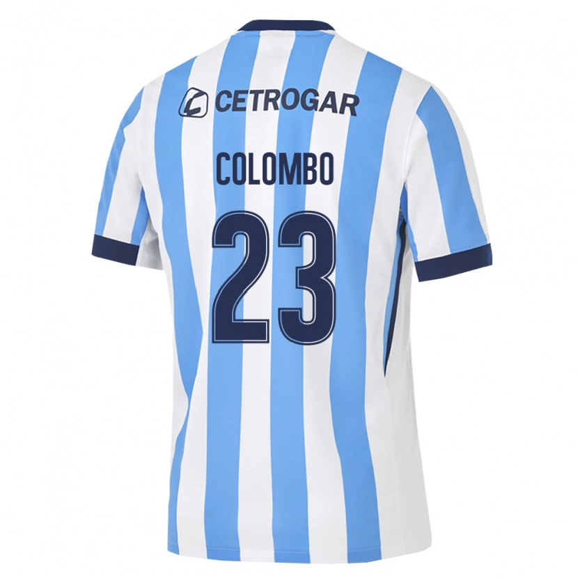 Danxen Heren Nazareno Colombo #23 Lichtblauw Wit Zwart Thuisshirt Thuistenue 2026/27 T-Shirt