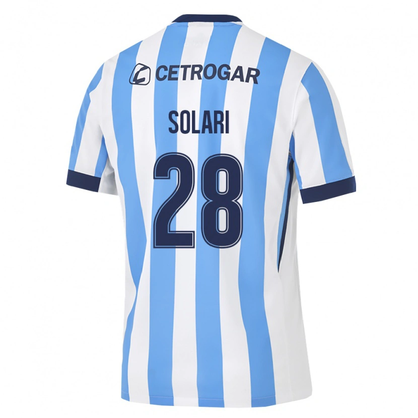 Danxen Heren Santiago Solari #28 Lichtblauw Wit Zwart Thuisshirt Thuistenue 2026/27 T-Shirt