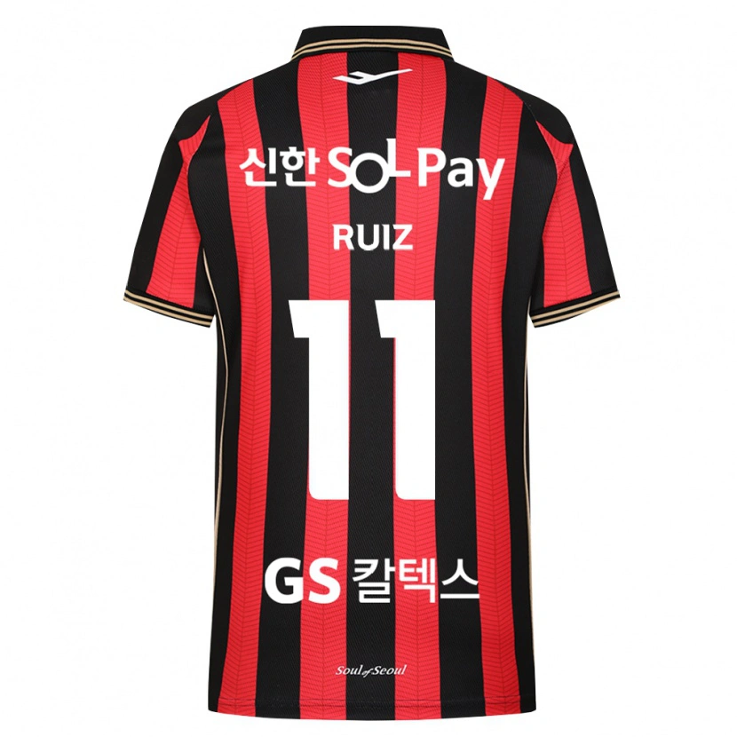 Danxen Heren Leonardo Ruiz #11 Rood Wit Zwart Thuisshirt Thuistenue 2026/27 T-Shirt