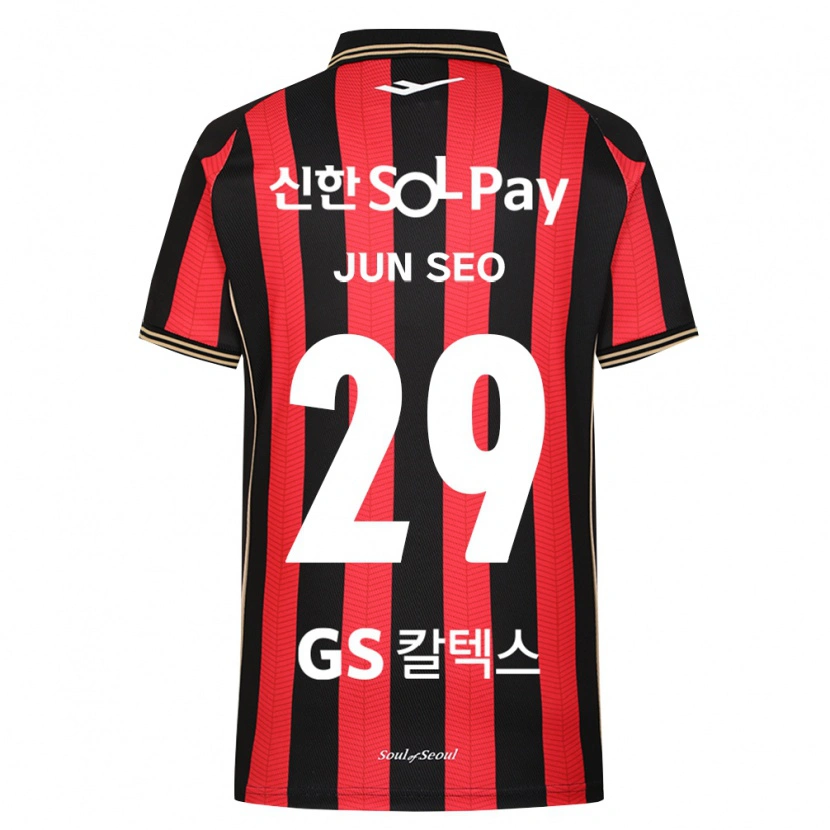 Danxen Heren Jun-Seo Kim #29 Rood Wit Zwart Thuisshirt Thuistenue 2026/27 T-Shirt