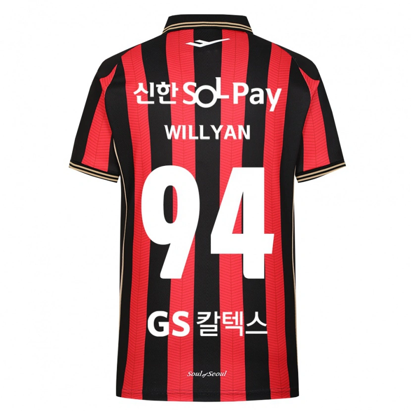 Danxen Heren Willyan #94 Rood Wit Zwart Thuisshirt Thuistenue 2026/27 T-Shirt