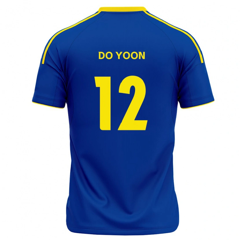 Danxen Heren Do-Yoon Tae #12 Koninklijk Blauw Geel Thuisshirt Thuistenue 2026/27 T-Shirt