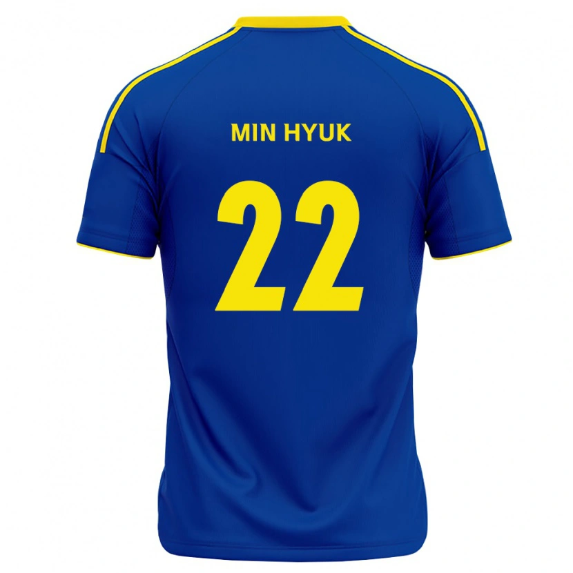 Danxen Heren Min-Hyuk Lee #22 Koninklijk Blauw Geel Thuisshirt Thuistenue 2026/27 T-Shirt