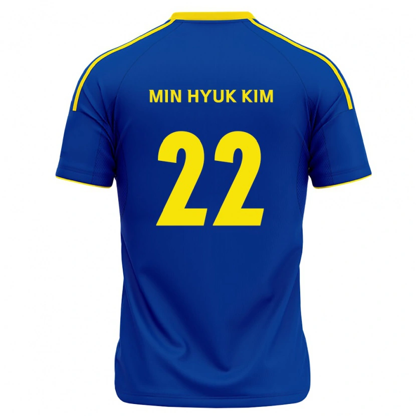 Danxen Heren Min-Hyuk Kim #22 Koninklijk Blauw Geel Thuisshirt Thuistenue 2026/27 T-Shirt
