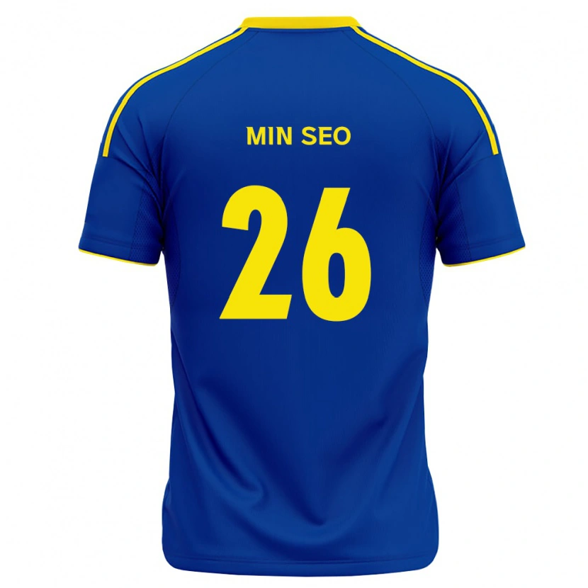 Danxen Heren Min-Seo Park #26 Koninklijk Blauw Geel Thuisshirt Thuistenue 2026/27 T-Shirt