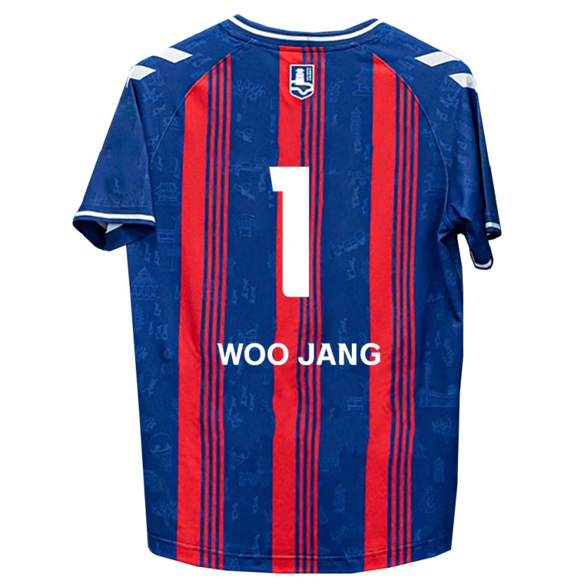 Danxen Heren Woo-Jang Jo #1 Blauw Rood Wit Thuisshirt Thuistenue 2026/27 T-Shirt