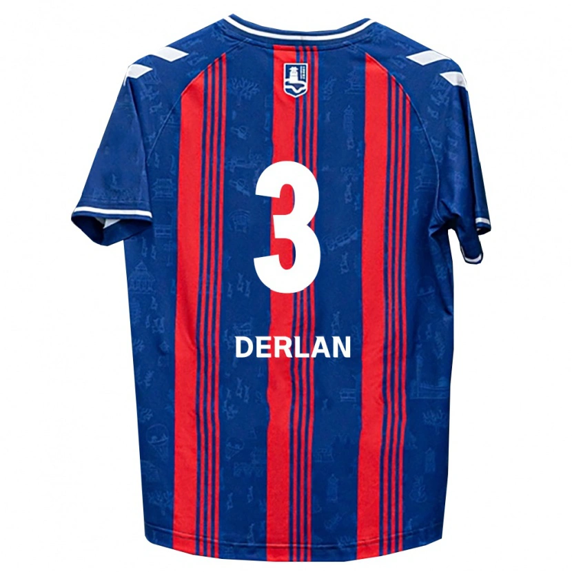 Danxen Heren Derlan De Oliveira Bento #3 Blauw Rood Wit Thuisshirt Thuistenue 2026/27 T-Shirt