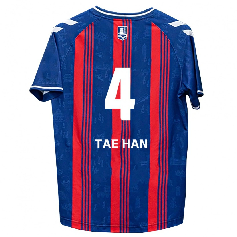 Danxen Heren Tae-Han Kim #4 Blauw Rood Wit Thuisshirt Thuistenue 2026/27 T-Shirt