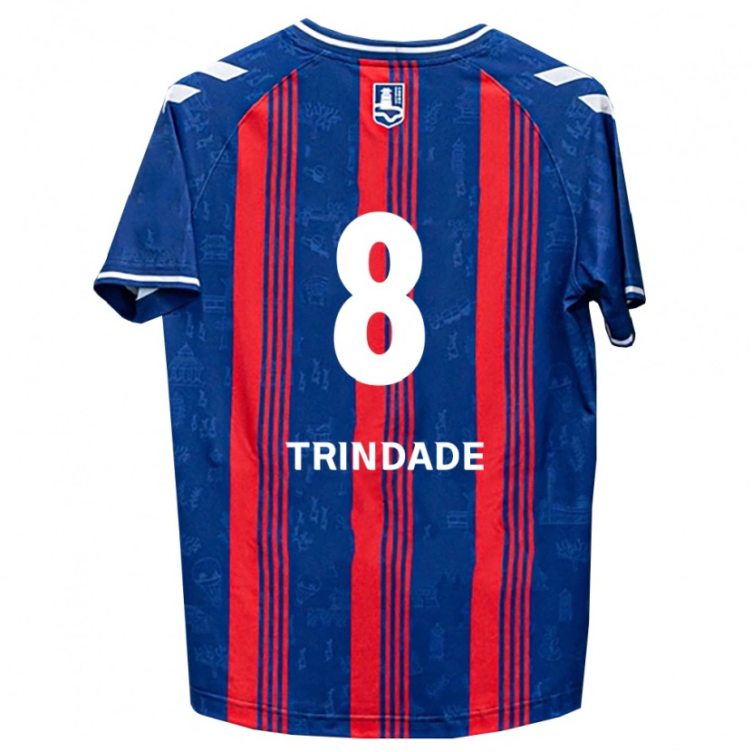 Danxen Heren Matheus Trindade #8 Blauw Rood Wit Thuisshirt Thuistenue 2026/27 T-Shirt