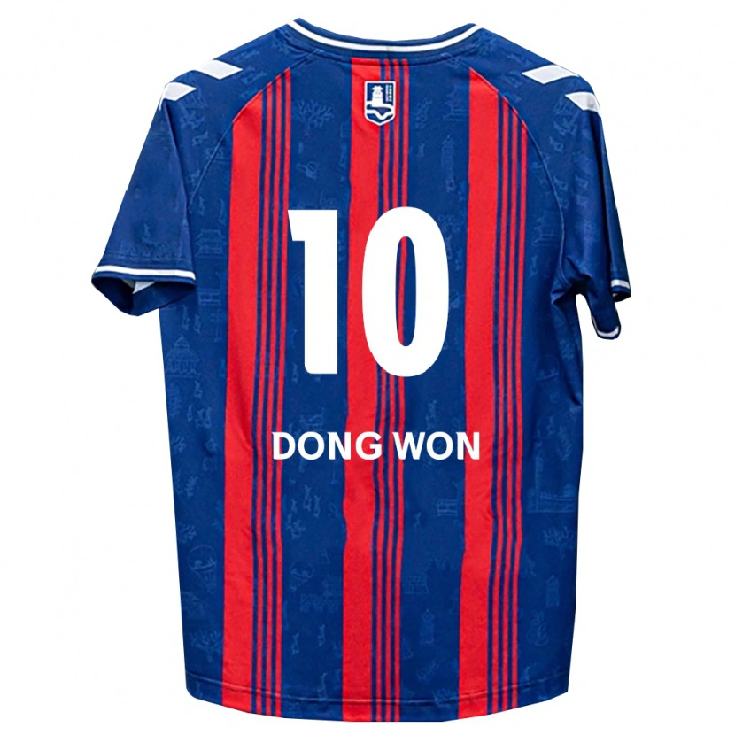 Danxen Heren Dong-Won Ji #10 Blauw Rood Wit Thuisshirt Thuistenue 2026/27 T-Shirt