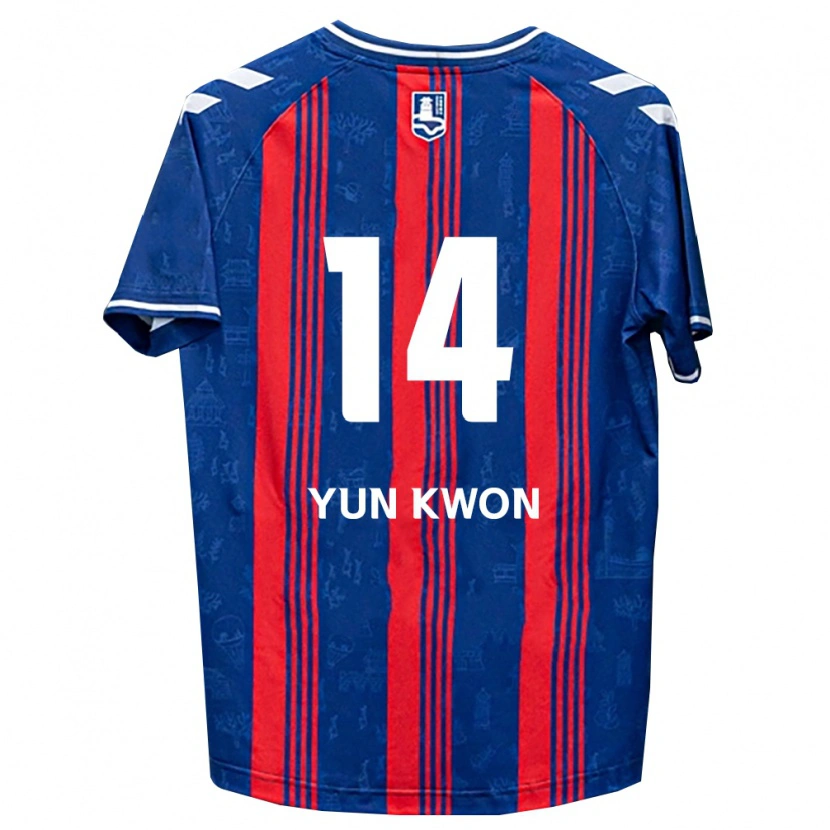Danxen Heren Yun-Kwon Cho #14 Blauw Rood Wit Thuisshirt Thuistenue 2026/27 T-Shirt