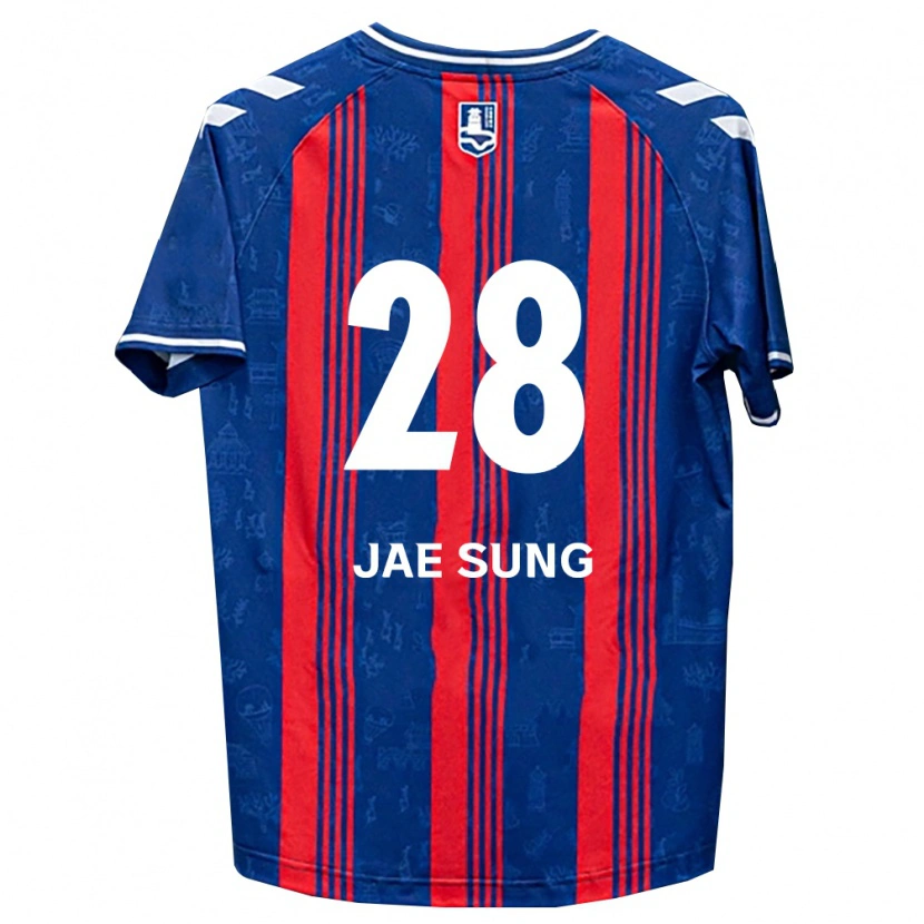 Danxen Heren Jae-Sung Kim #28 Blauw Rood Wit Thuisshirt Thuistenue 2026/27 T-Shirt