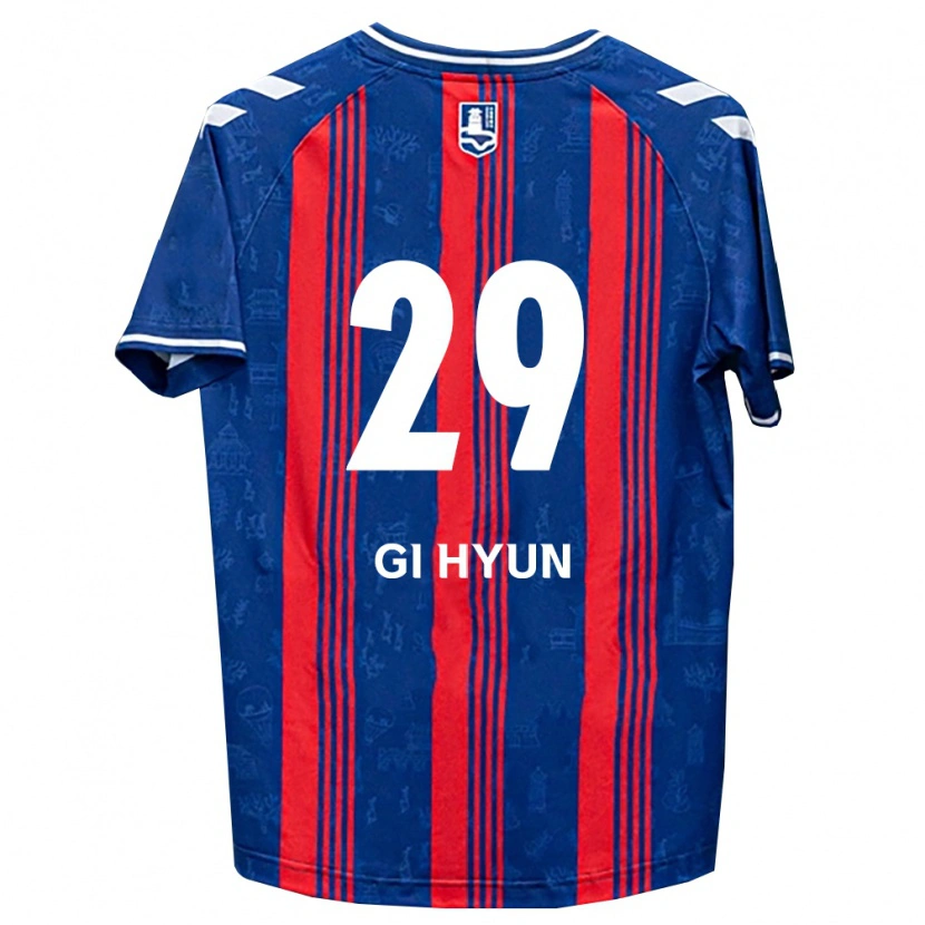 Danxen Heren Gi-Hyun Kwon #29 Blauw Rood Wit Thuisshirt Thuistenue 2026/27 T-Shirt
