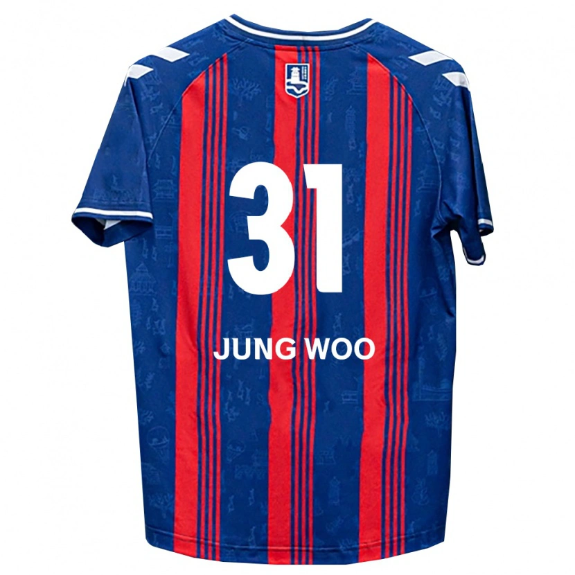 Danxen Heren Jung-Woo Moon #31 Blauw Rood Wit Thuisshirt Thuistenue 2026/27 T-Shirt