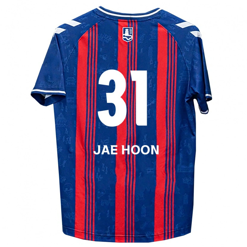 Danxen Heren Jae-Hoon Lee #31 Blauw Rood Wit Thuisshirt Thuistenue 2026/27 T-Shirt