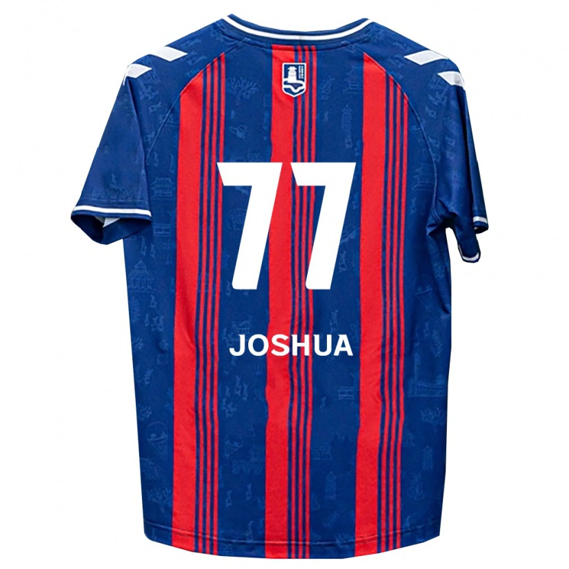 Danxen Heren Joshua Eui-Jin Chung #77 Blauw Rood Wit Thuisshirt Thuistenue 2026/27 T-Shirt