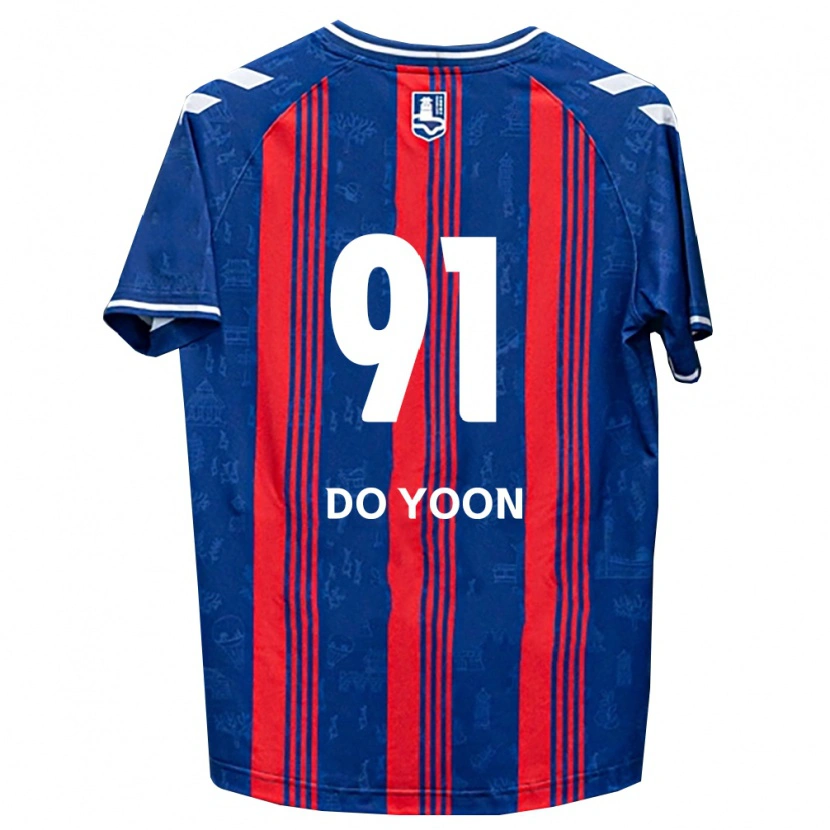 Danxen Heren Do-Yoon Kim #91 Blauw Rood Wit Thuisshirt Thuistenue 2026/27 T-Shirt