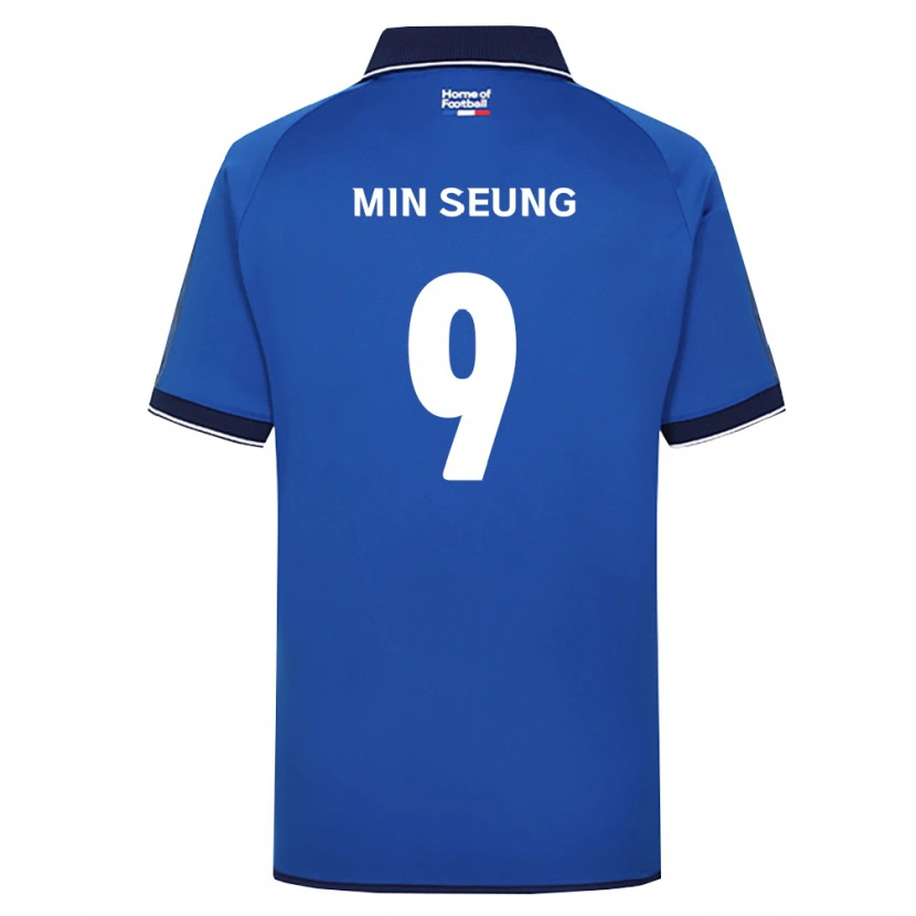 Danxen Heren Min-Seung Jeon #9 Koninklijk Blauw Wit Rood Thuisshirt Thuistenue 2026/27 T-Shirt