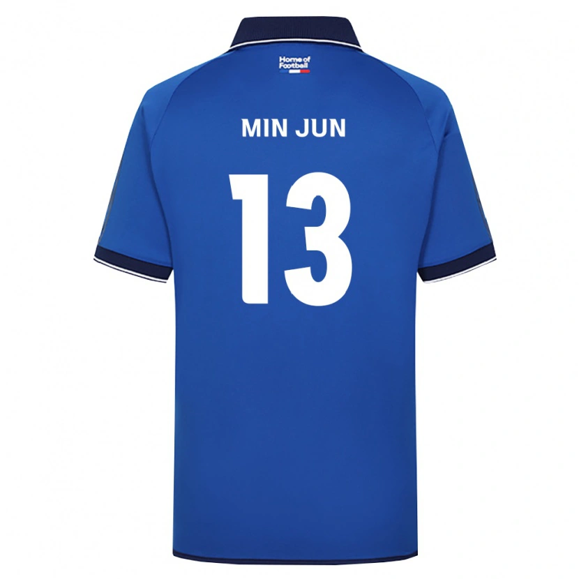 Danxen Heren Min-Jun Yeo #13 Koninklijk Blauw Wit Rood Thuisshirt Thuistenue 2026/27 T-Shirt