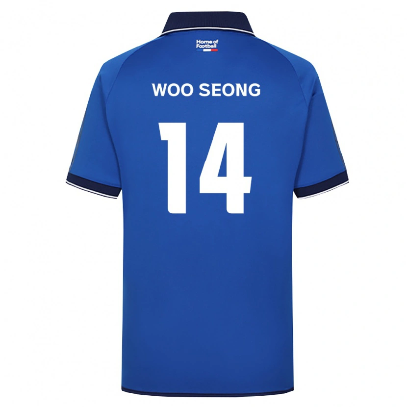 Danxen Heren Woo-Seong Seo #14 Koninklijk Blauw Wit Rood Thuisshirt Thuistenue 2026/27 T-Shirt