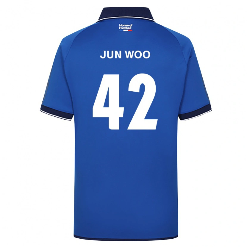 Danxen Heren Jun-Woo Lee #42 Koninklijk Blauw Wit Rood Thuisshirt Thuistenue 2026/27 T-Shirt