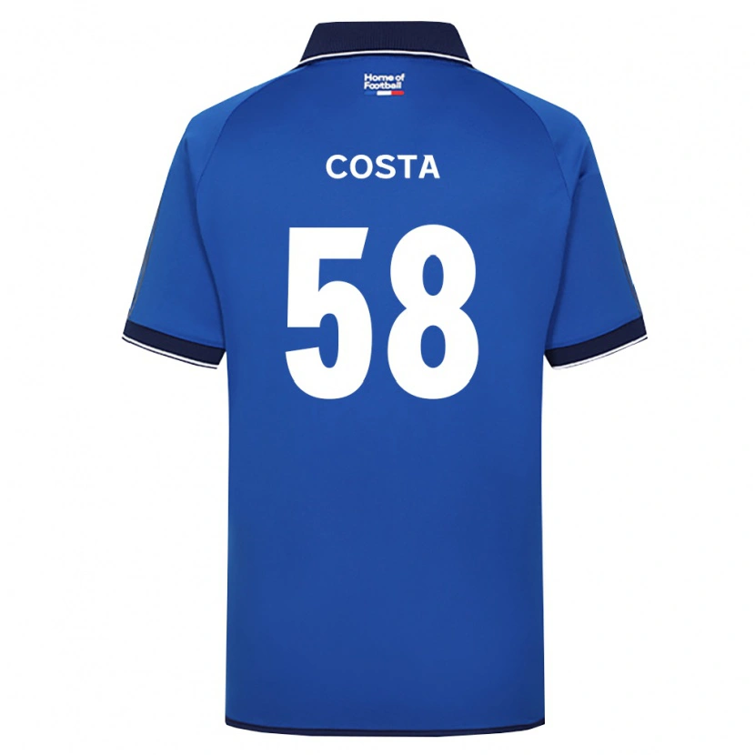 Danxen Heren Bruno Costa #58 Koninklijk Blauw Wit Rood Thuisshirt Thuistenue 2026/27 T-Shirt