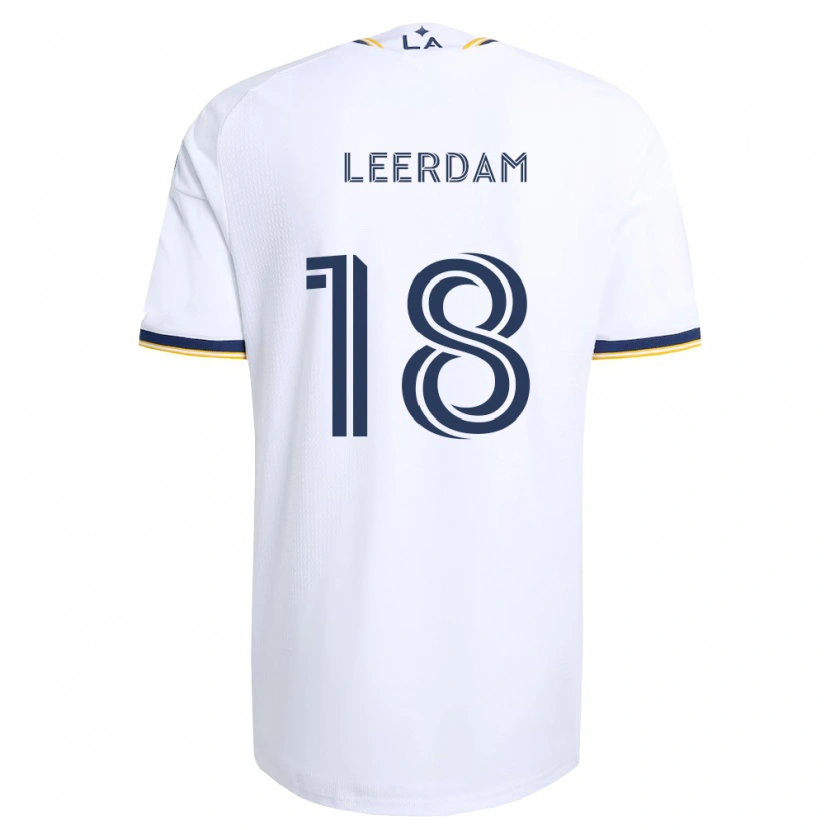 Danxen Heren Kelvin Leerdam #18 Blauw Geel En Wit Thuisshirt Thuistenue 2026/27 T-Shirt