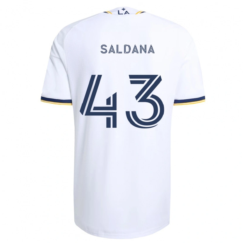 Danxen Heren Adam Saldaña #43 Blauw Geel En Wit Thuisshirt Thuistenue 2026/27 T-Shirt
