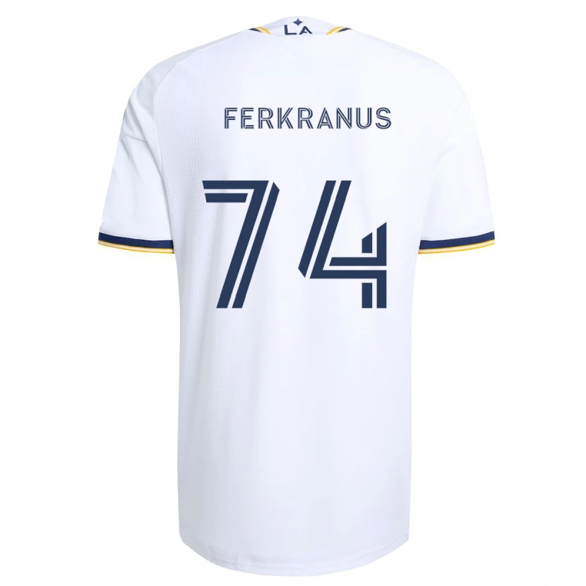 Danxen Heren Marcus Ferkranus #74 Blauw Geel En Wit Thuisshirt Thuistenue 2026/27 T-Shirt
