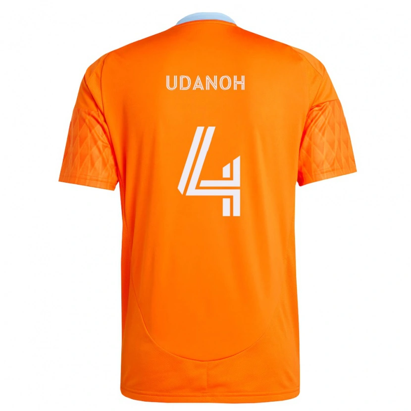 Danxen Heren Iffy Udanoh #4 Oranje Wit Thuisshirt Thuistenue 2026/27 T-Shirt