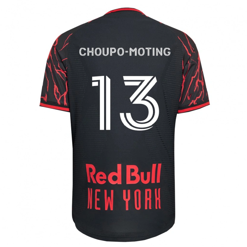 Danxen Heren Eric-Maxim Choupo-Moting #13 Rood Zwart Wit Thuisshirt Thuistenue 2026/27 T-Shirt