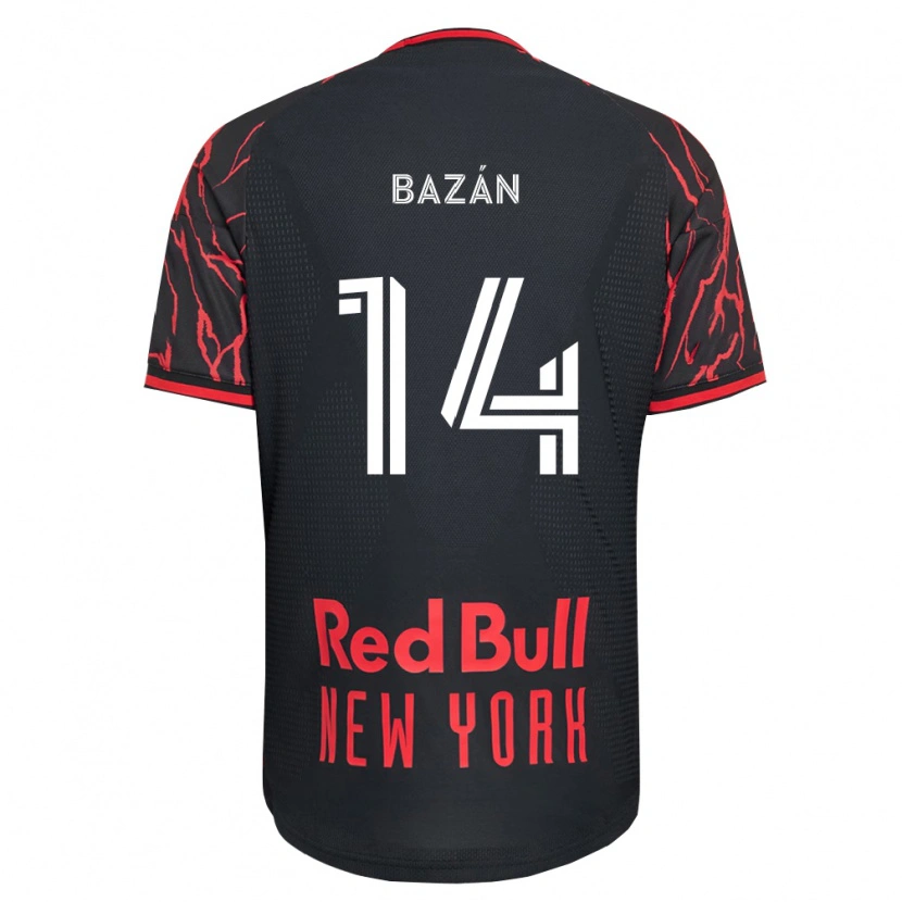 Danxen Heren Julián Bazán #14 Rood Zwart Wit Thuisshirt Thuistenue 2026/27 T-Shirt